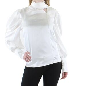 Beulah XS White Puff Sleeve Blouse 🦄